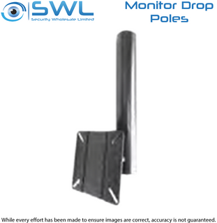 Dropper Pole PIV-LCD-46B BLACK Monitor Bracket for 10310