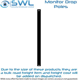 Dropper Pole PIV-POLE-275B: 2.75m Monitor Dropper Pole 51mm Diameter BLACK