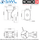 Provision-ISR PR-WJB-Z3 Wall Bracket & Junction Box For Z3-4ADSN-4 (33653)