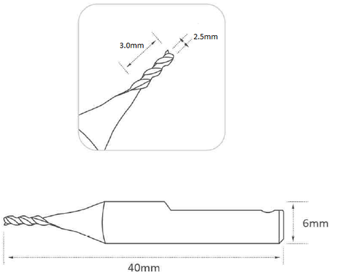RASIE 2.5MM CUTTER TO SUIT BIANCHI 994