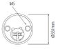 SECURITY EDGE S 201 ROUND CYLINDER BK CP