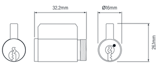 SECURITY EDGE S 8221 CYLINDER BK