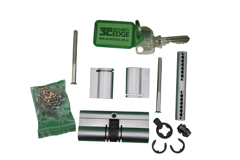 SE MODULAR EURO CYL/CYL FXED CAM BK SC