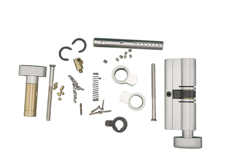 SE MODULAR EURO CYL/TURN  FXED CAM BK SC