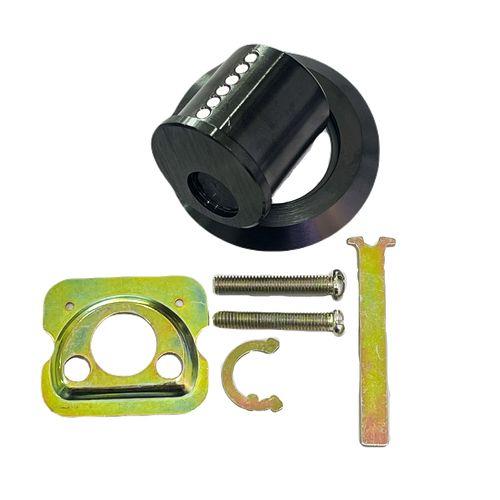 SECURITY EDGE L 201 ROUND CYLINDER BK PVD BLACK