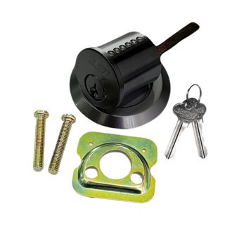 SECURITY EDGE L 201 ROUND CYLINDER KA1 PVD BLACK