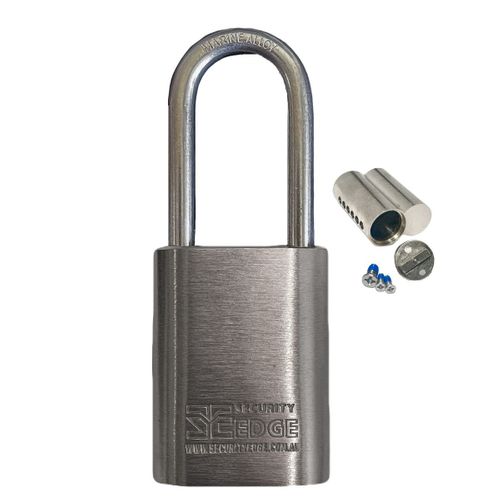 SECURITY EDGE L 40MM PADLOCK, 27MM MARINE ALLOY SHACKLE KDDP
