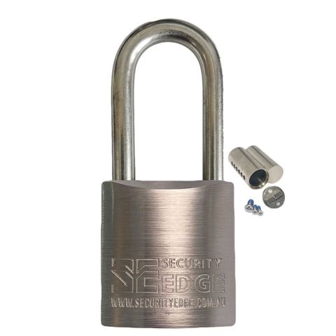 SECURITY EDGE L 50MM PADLOCK, 50MM BORON ALLOY SHACKLE KDDP