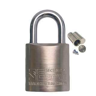 SECURITY EDGE L 50MM PADLOCK, 30MM BORON ALLOY SHACKLE BK