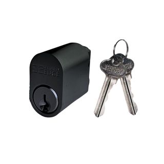 SECURITY EDGE L 570 OVAL CYLINDER KA1 PVD BLACK