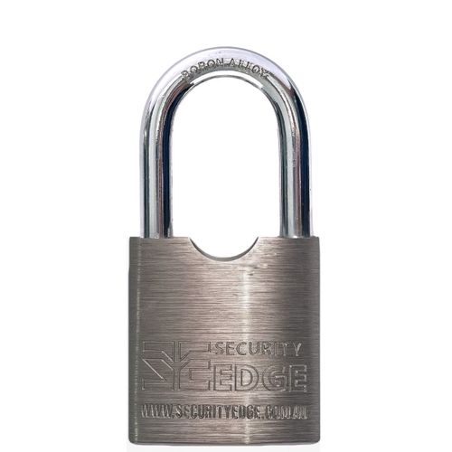 SECURITY EDGE L C55MM PADLOCK, 50MM BORON ALLOY SHACKLE KDDP