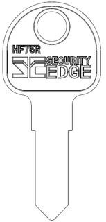 SECURITY EDGE KEY BLANK HF75R