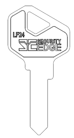 SECURITY EDGE KEY BLANK LF24