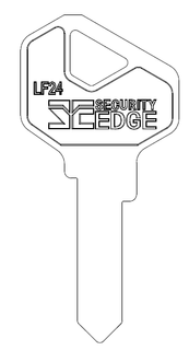 SECURITY EDGE KEY BLANK LF24