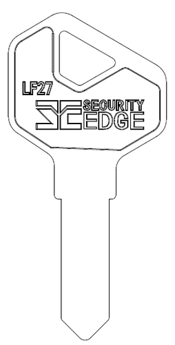 SECURITY EDGE KEY BLANK LF27