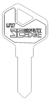 SECURITY EDGE KEY BLANK LF27