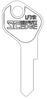 SECURITY EDGE KEY BLANK LF31R