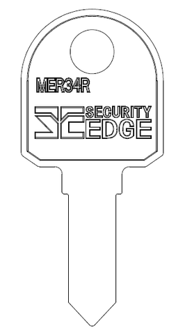 SECURITY EDGE KEY BLANK MER34R