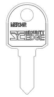 SECURITY EDGE KEY BLANK MER34R