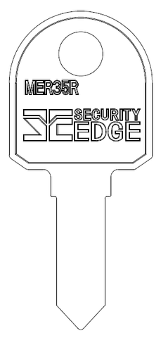 SECURITY EDGE KEY BLANK MER35R