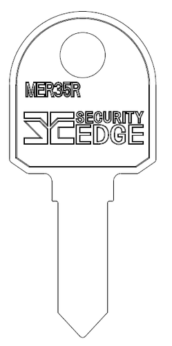 SECURITY EDGE KEY BLANK MER35R