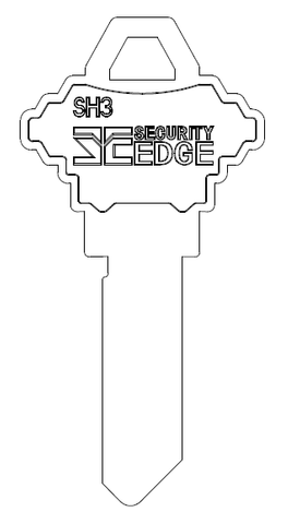 SECURITY EDGE KEY BLANK SH3