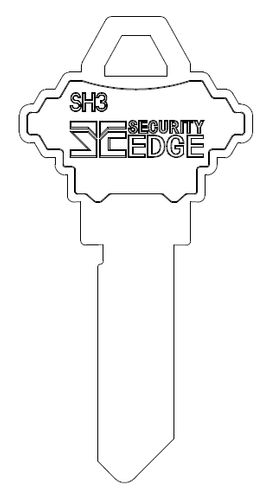 SECURITY EDGE KEY BLANK SH3