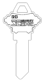 SECURITY EDGE KEY BLANK SH3