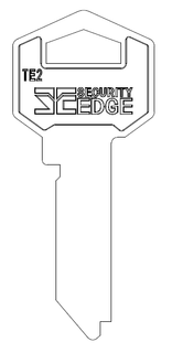SECURITY EDGE KEY BLANK TE2