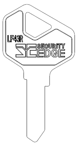 SECURITY EDGE KEY BLANK LF43R