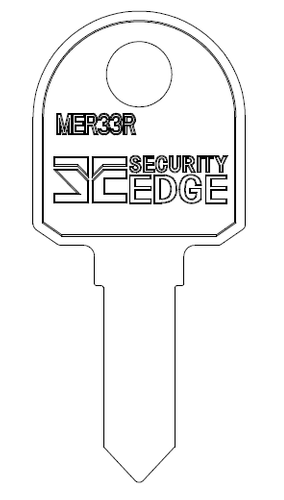 SECURITY EDGE KEY BLANK MER33R