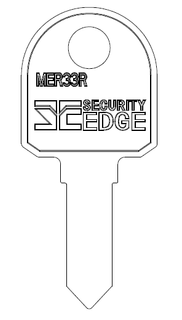SECURITY EDGE KEY BLANK MER33R