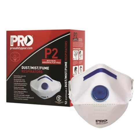 HORIZONTAL FLAT FOLD RESPIRATOR P2