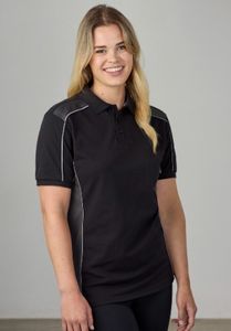 Unisex Grid Short Sleeve Polo