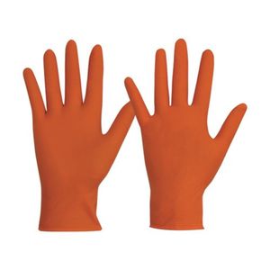 BLACK H/DUTY POWDER FREE DISP GLOVES - BOX OF 100 -L