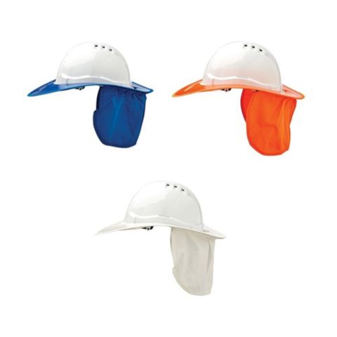 HARD HAT BRIM SHADE HALO - PLASTIC-WHITE