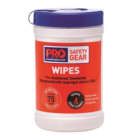 ISOPROPYL CLEANING WIPES CANISTER OF 75