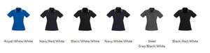 Cambridge Ladies Polo                             -10 -BLACK/RED/WHITE