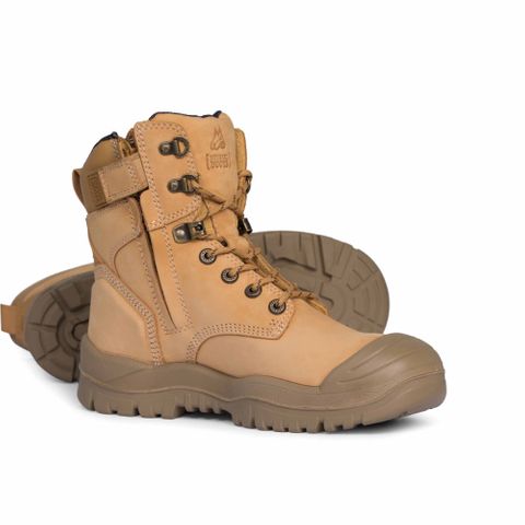 Mongrel High Leg Zipsider Boot w/Scuff Cap        -10  -Wheat