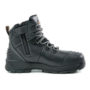 BISON  Ankle Lace Up Boot with Zip