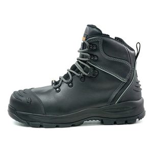 BISON  Ankle Lace Up Boot with Zip