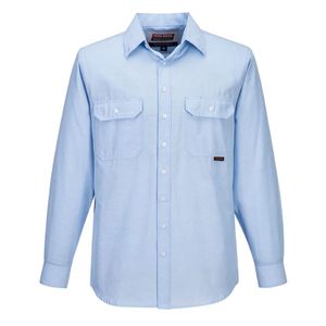 PORTWEST Chambray Shirt                        -2XL-BLUE