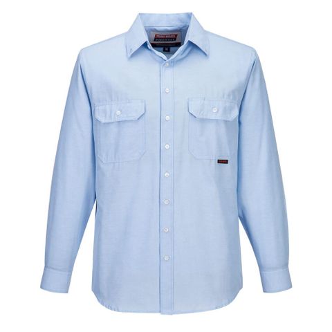 PORTWEST Chambray Shirt                        -2XL-BLUE