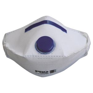 HORIZONTAL FLAT FOLD RESPIRATOR P2, WITH VALVE