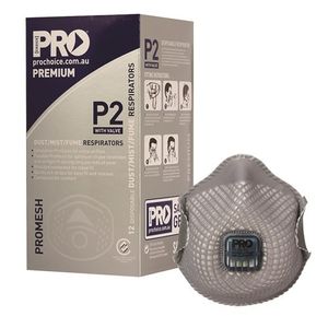 PRO-MESH RESPIRATOR P2, WITH VALVE 3 PIECE BLISTER PACK