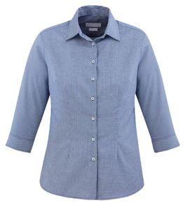 Jagger Ladies 3/4 SL Shirt-6  -BLUE