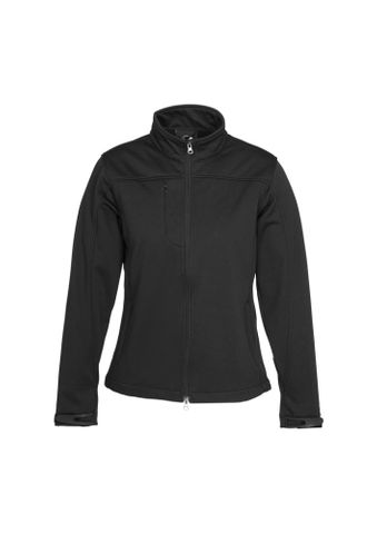 LADIES SOFT SHELL JACKET                          -M  -BLACK