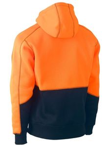 Bisley Hi Vis Fleece Hoodie Pullover