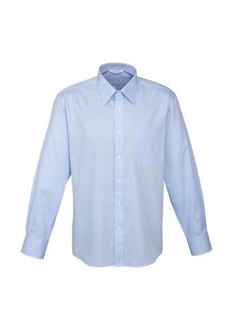 Luxe Mens L/S Shirt                               -M  -BLUE