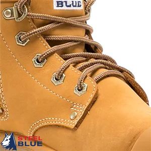 Steel Blue Laces 140cm                            -Wheat